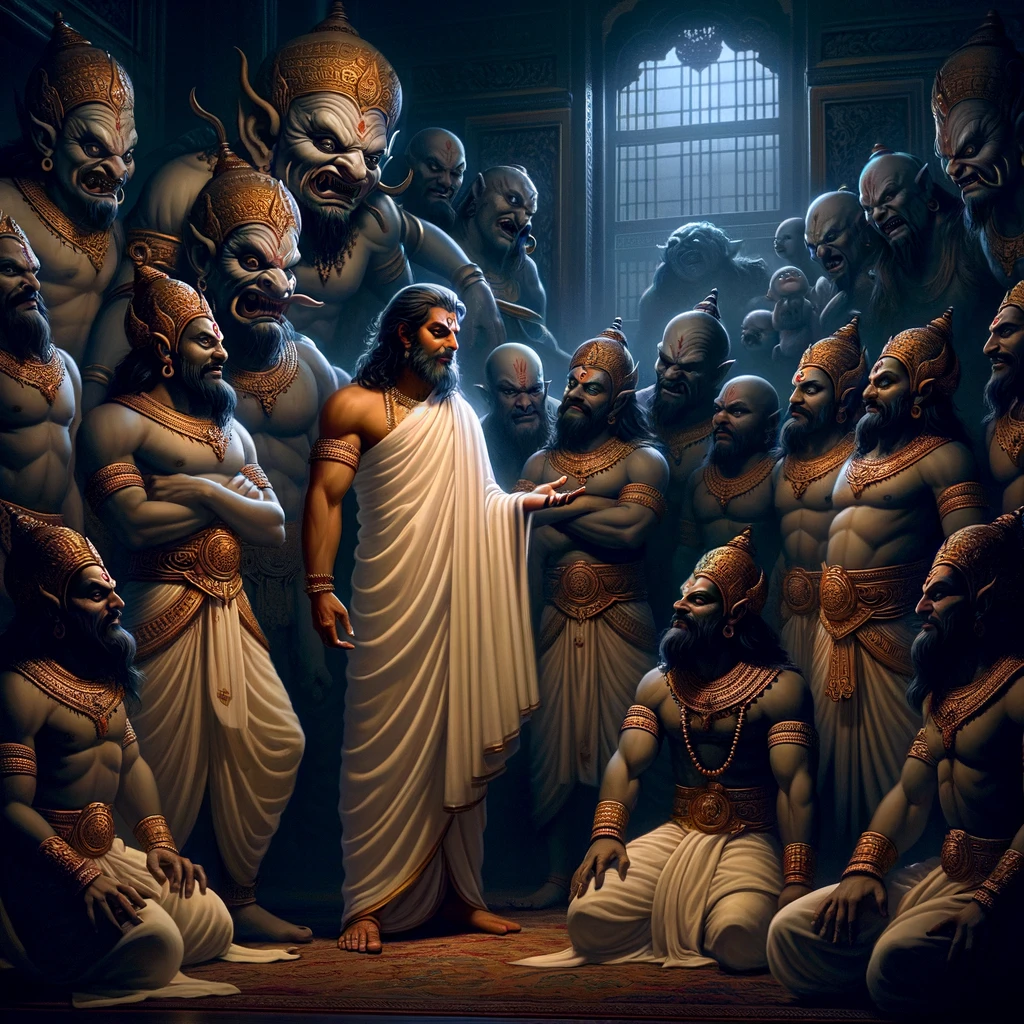 Vibhishana Addresses the Rakshasas